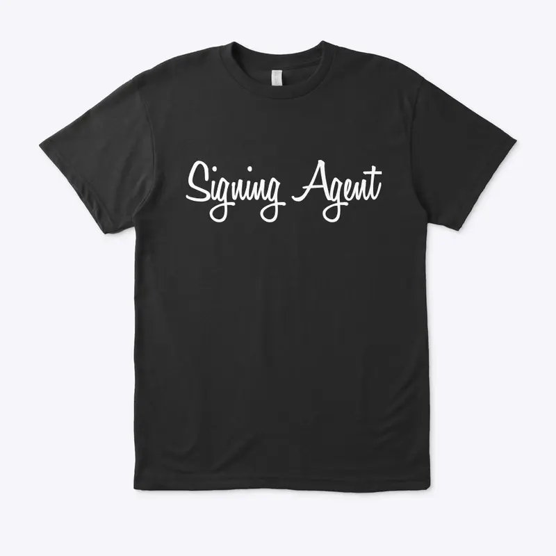 Signing Agent Merch - black